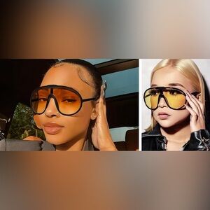 WOMAN’S Oversized One Piece Sunglasses For Fashion 
UV400 Shield *NEW*